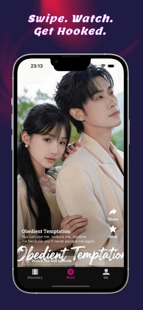 DramaFix swipe and watch